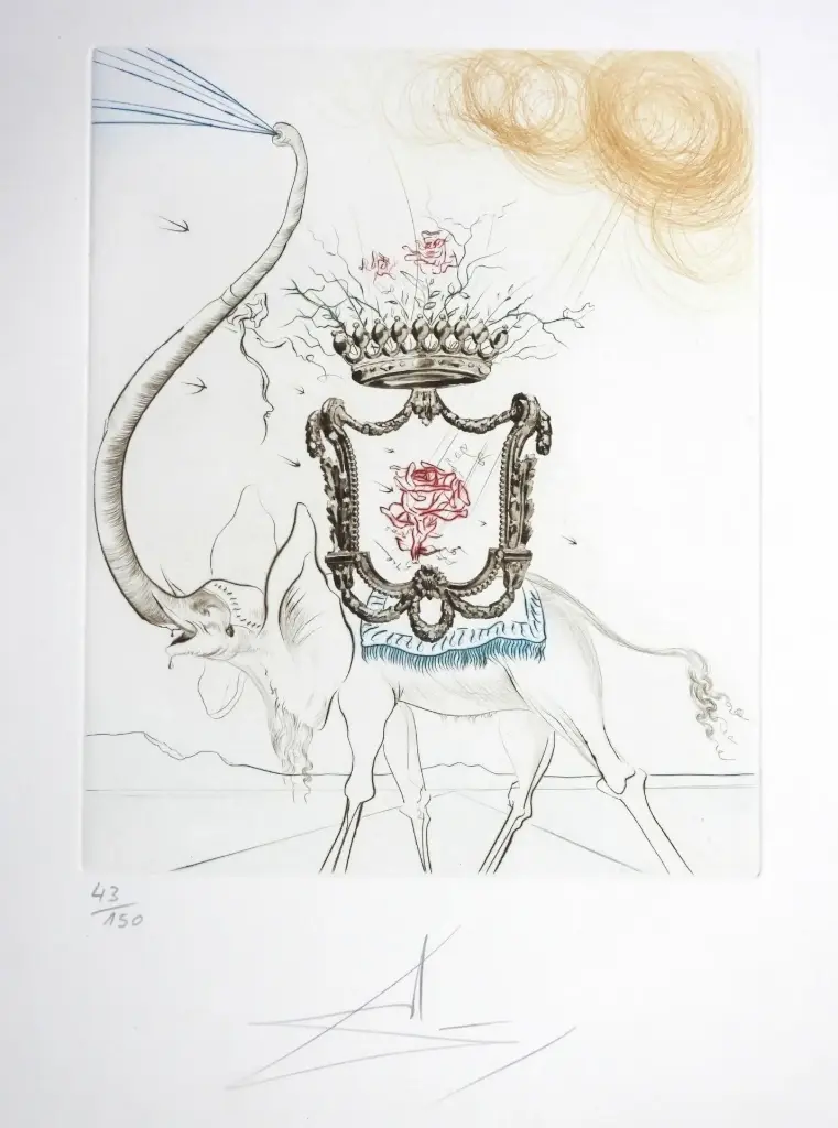 Salvador Dali (1904-1989) - Elephant Royale