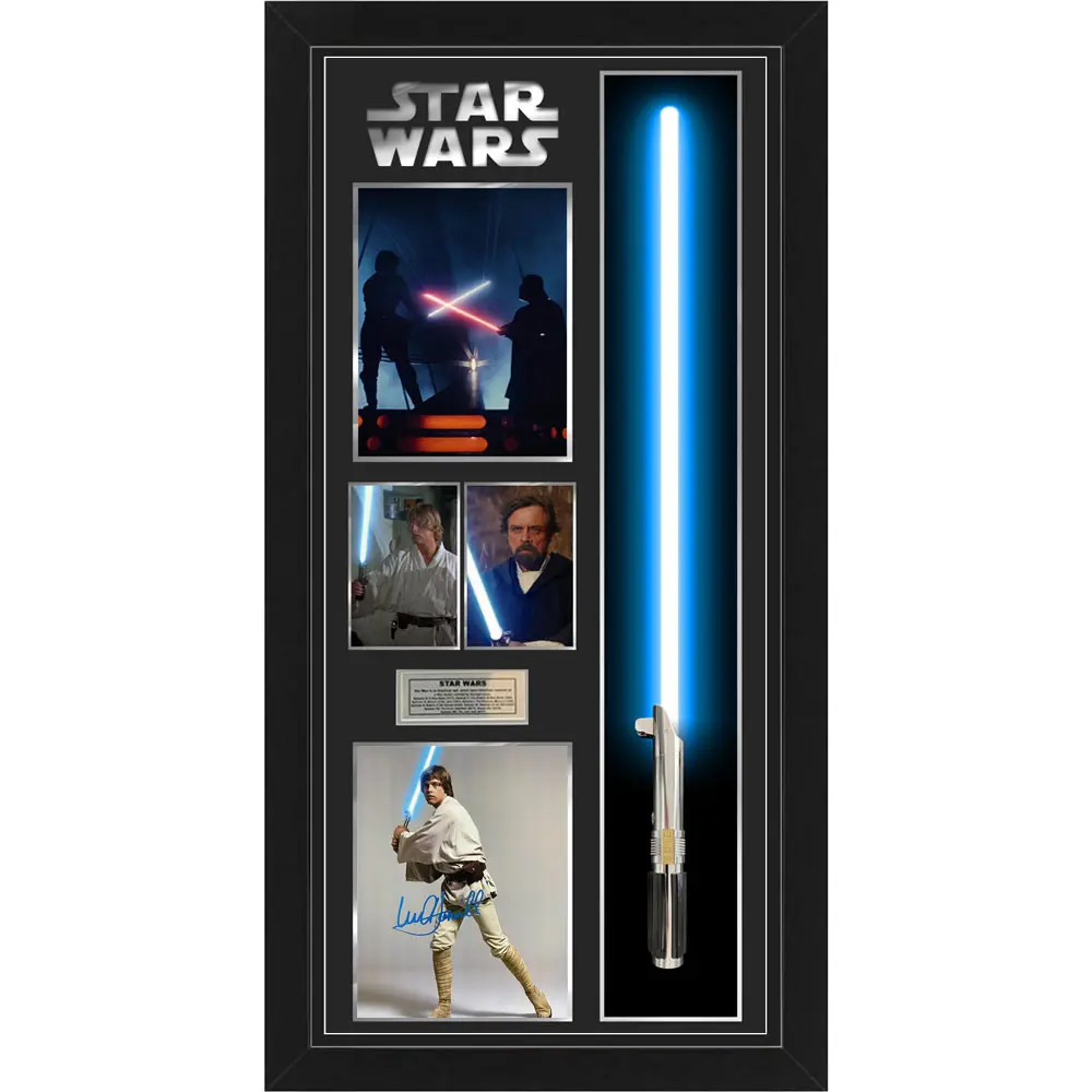 Mark Hamill Signed & Framed 8×10 Photo with Lightsaber Display – Star Wars | Certified Authentic