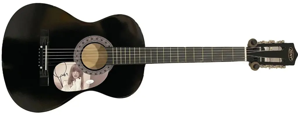 Framed Taylor Swift Signed Acoustic Guitar (JSA Certified Display Piece) - Black