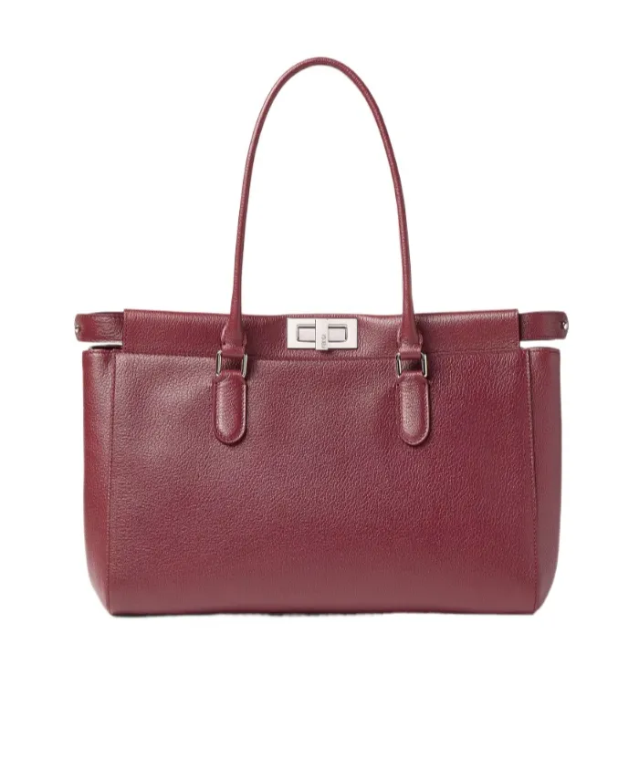 Fendi Peekaboo Small Tote Bag (Red)