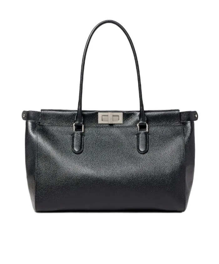 Fendi Small Peekaboo Tote Bag (Black)