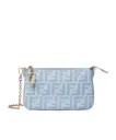 Fendi Baguette Zipped Denim Pouch