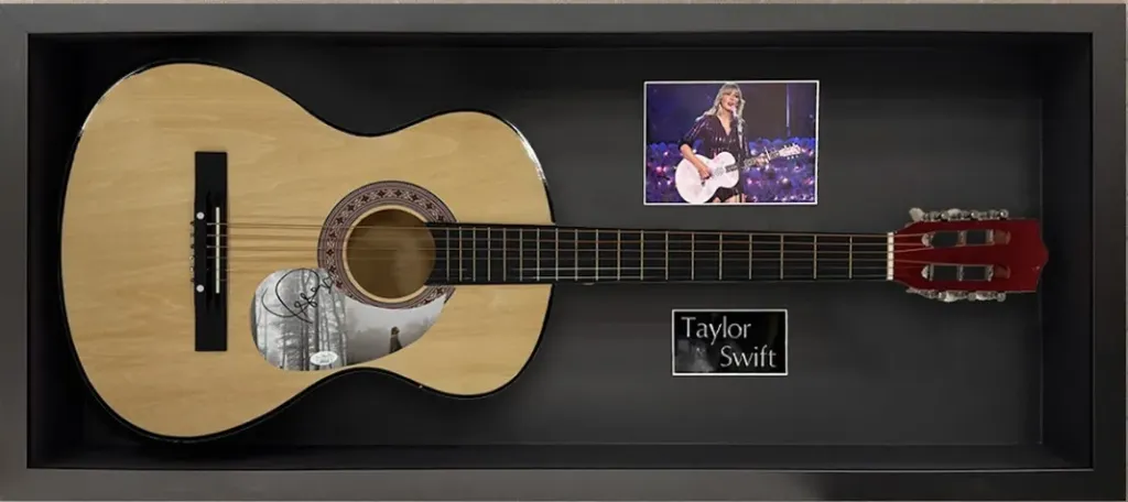 Taylor Swift Hand-Signed Acoustic Guitar Display Piece