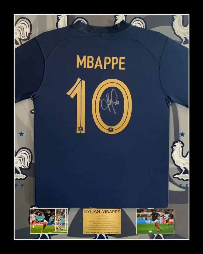 Kylian Mbappé Signed France Jersey Presented