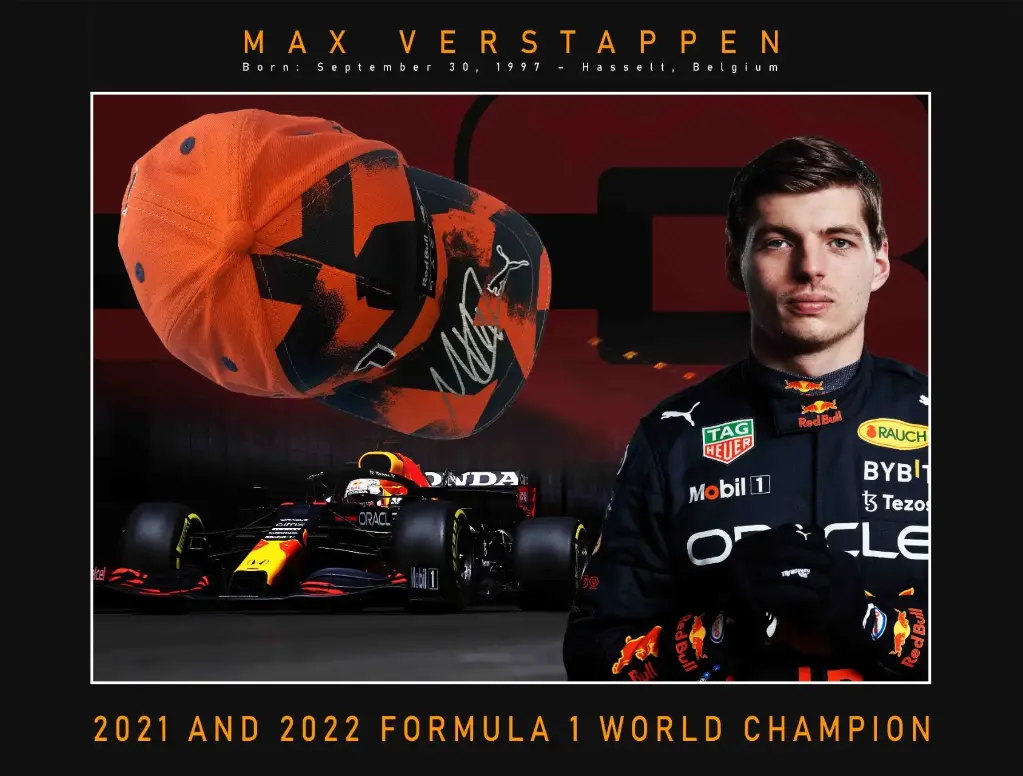 Max Verstappen Signed F1 Cap