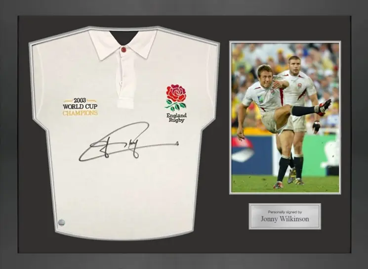 England 2003 Rugby World Cup Shirt Signed by Jonny Wilkinson
