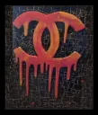Chanel Mosaic Framed logo by David Arnott 