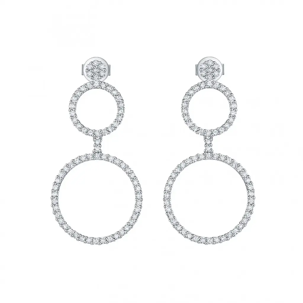 Spirit Collection Lab Grown Diamond Hoop Earrings