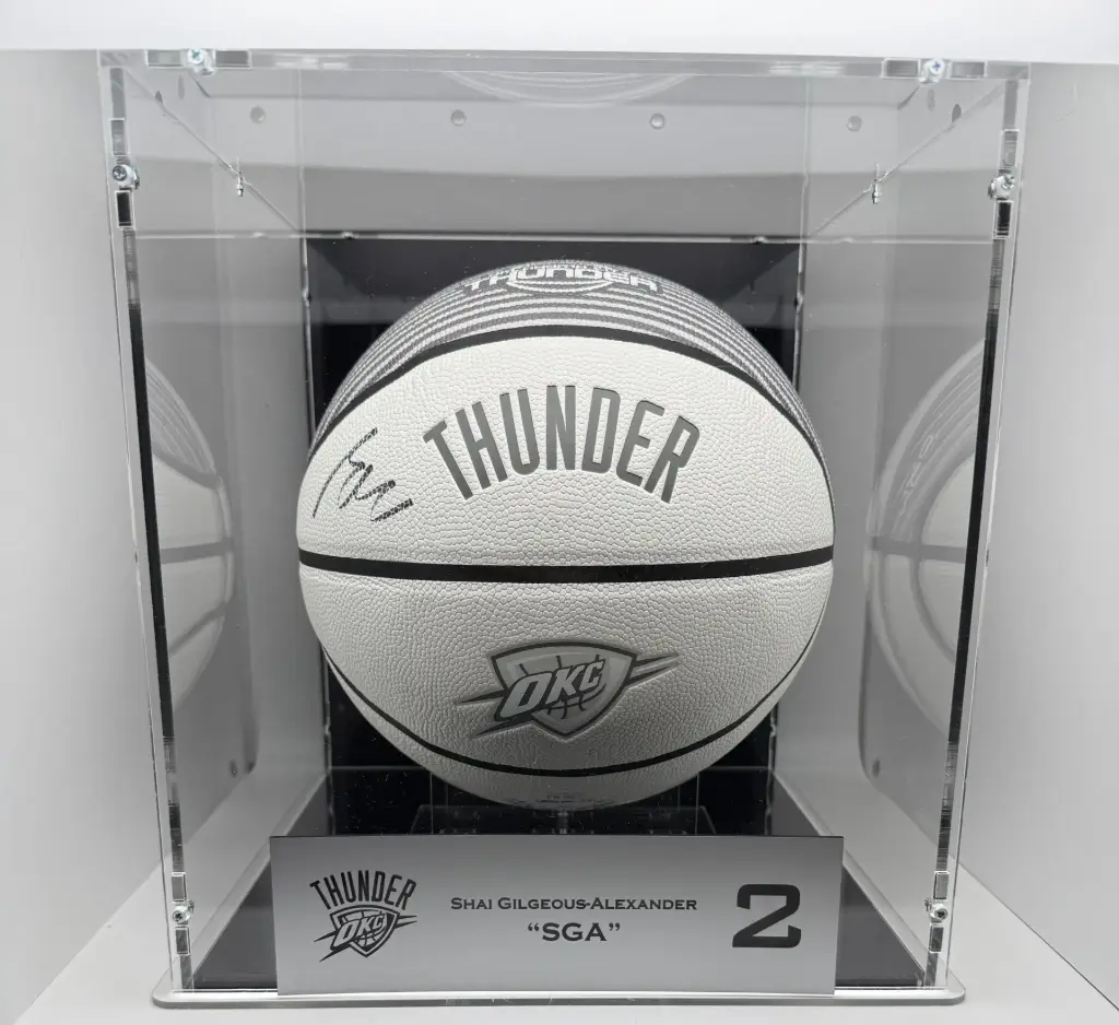 [MEM00156] Shai Gilgeous-Alexander Signed Oklahoma City Thunder Basketball - 2025 MVP & Champion - Limited Edition with COA