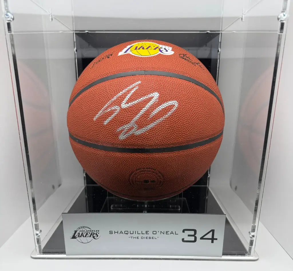 Shaquille O’Neal Signed Los Angeles Lakers Spalding Basketball - Beckett Certified with Hologram & Display Case
