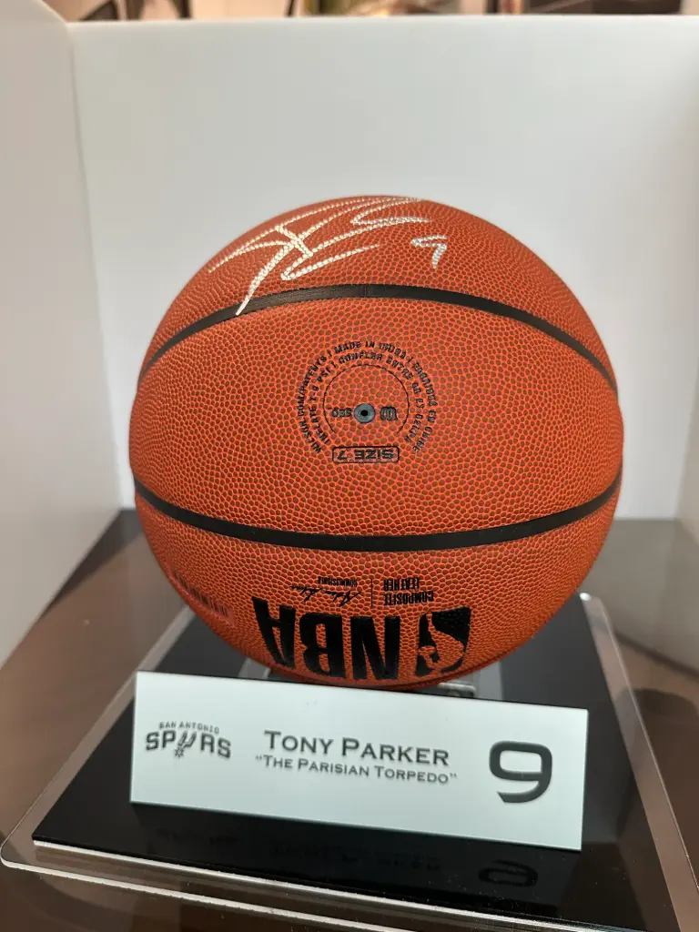 The Parisian Torpedo: Tony Parker Signed Basketball with Beckett Certification 